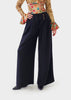 Tailored Waist Pleated Palazzo Pants - EB and Vory