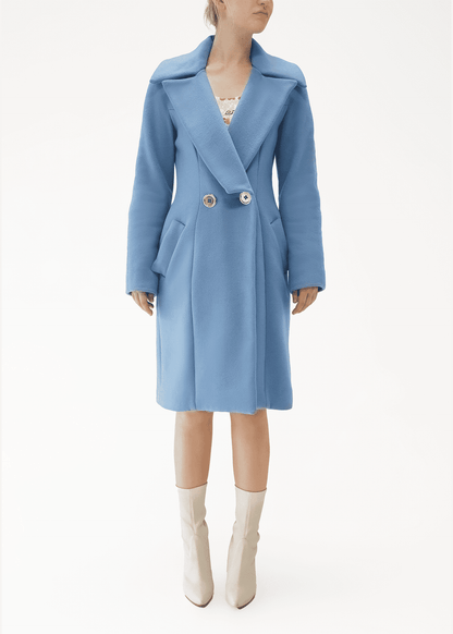 KATE DOUBLE BREASTED WOOL CASHMERE COAT